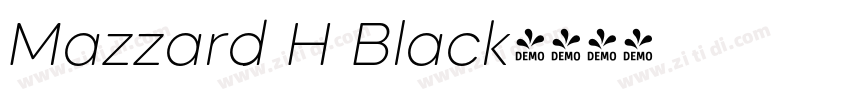 Mazzard H Black字体转换
